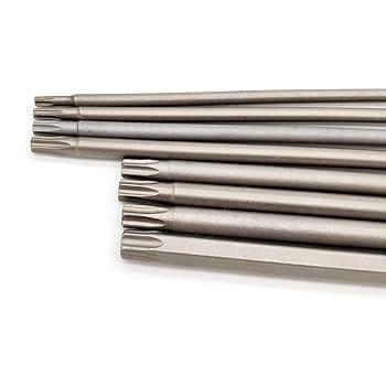 8pcs 6 Inch (150mm) Length 1/4 Inch Hex Shank Torx Head